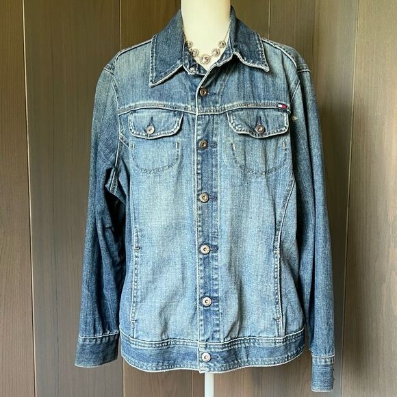TOMMY HILFIGER Jean Jacket Women 1X - Picture 2 of 11